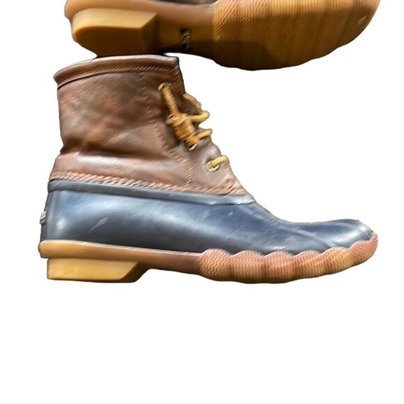 Sperry Saltwater Duck Boot Navy 3 - Picture 4 of 11